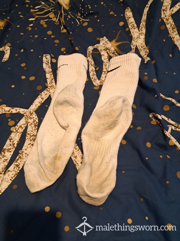 White Nike Socks (size 11)