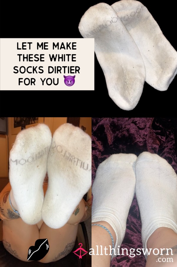 🤍⚪️ White No Show Socks ⚪️🤍