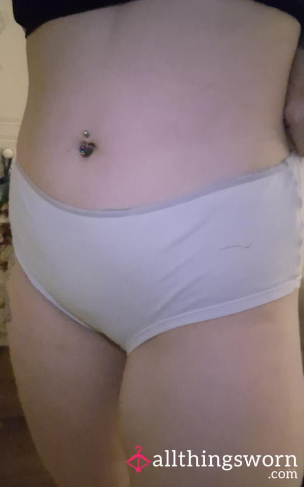 White Panties For Last Day Of Cycle