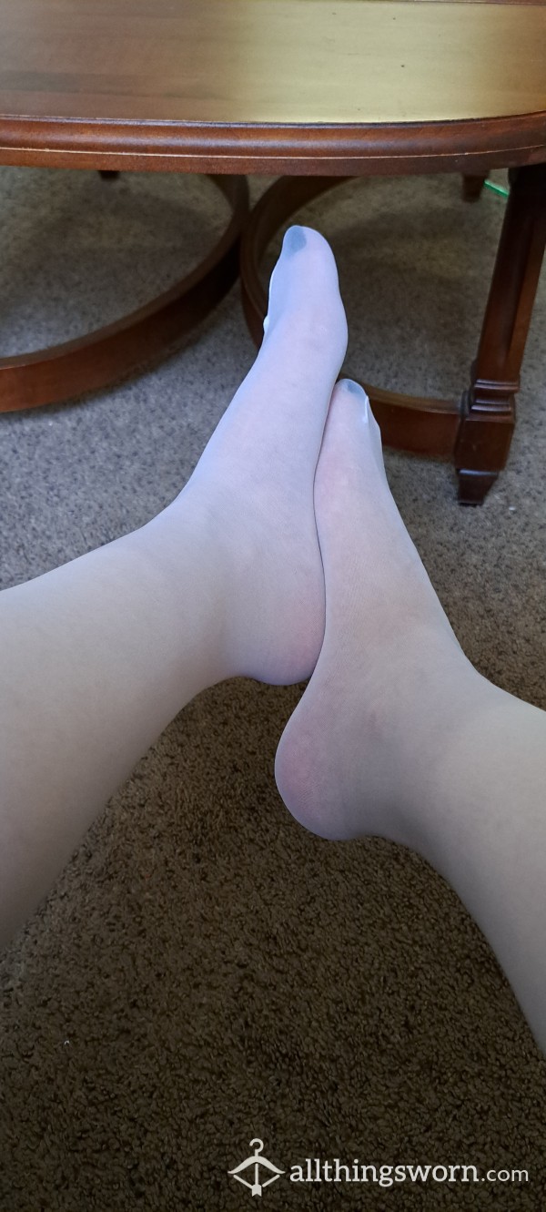 White Pantyhose Size Medium