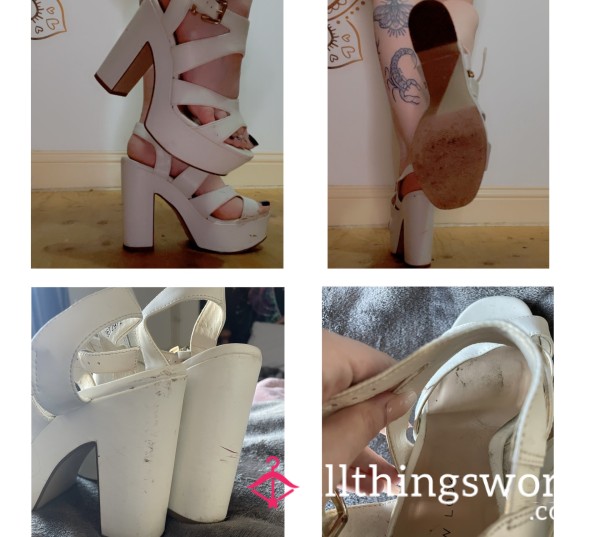 White Platform Heels