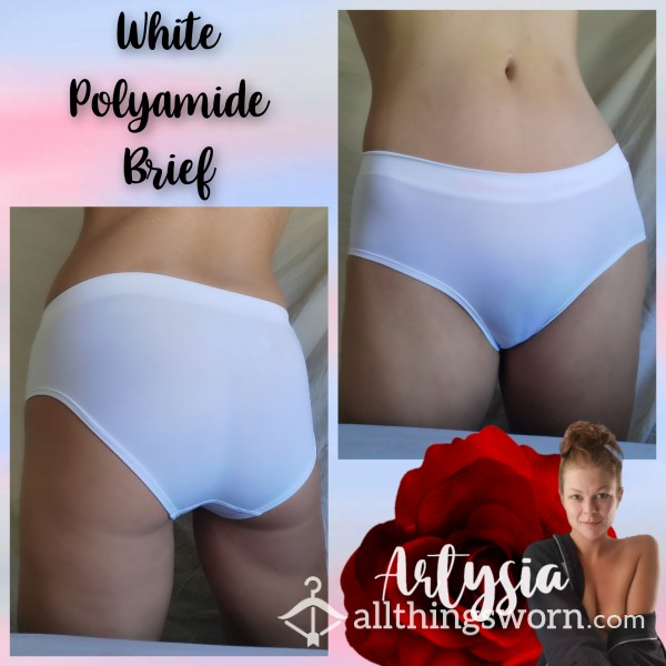 White Polyamide Briefs