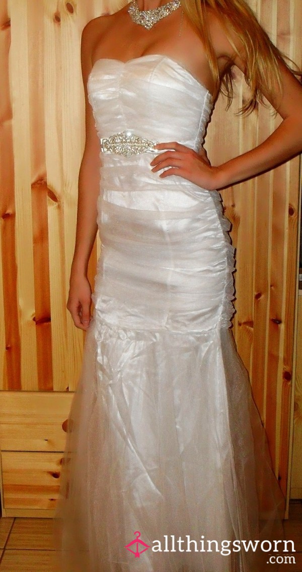 White Prom Dress - Worldwide Shipping Included