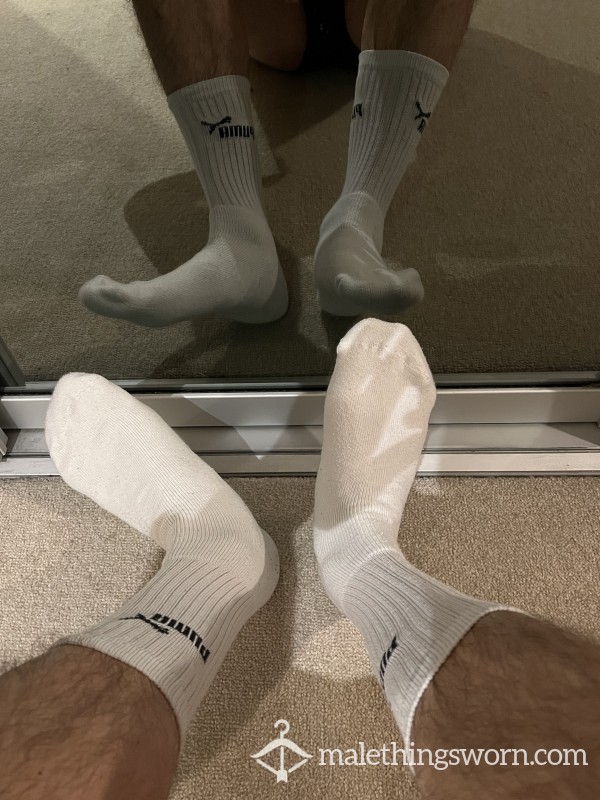 White Puma Socks