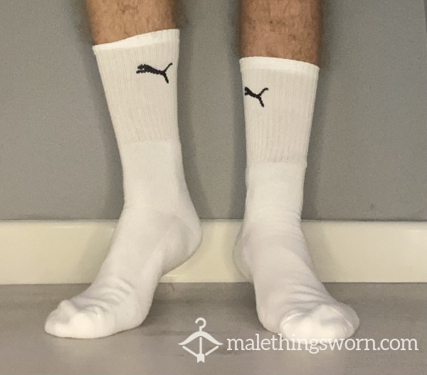 White Puma Sport Socks