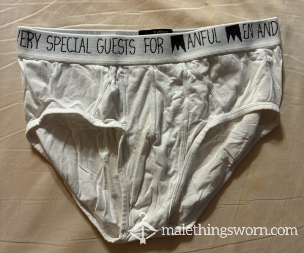 White Rated M Brief Size Large (36-38 In)