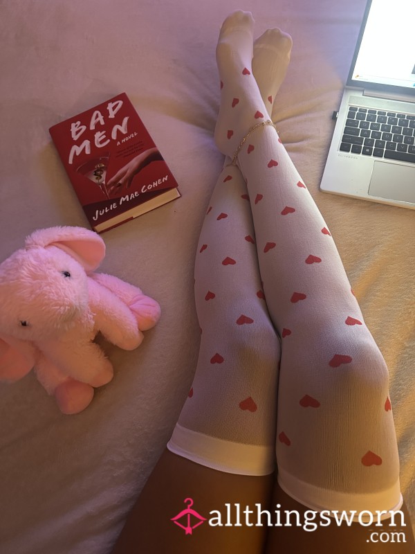 ❤️White + Red Valentines Day Stockings❤️