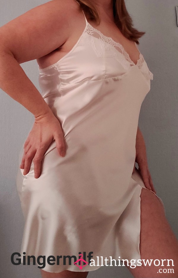 White Satin Chemise