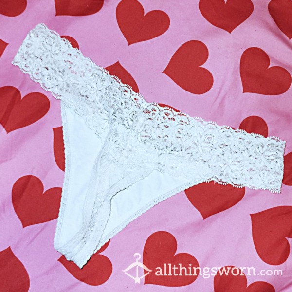 White Satin Thong ♡ $26