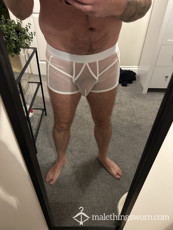 White See Through Boxers