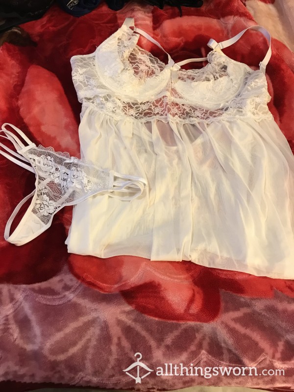 White S**y Lingerie Set