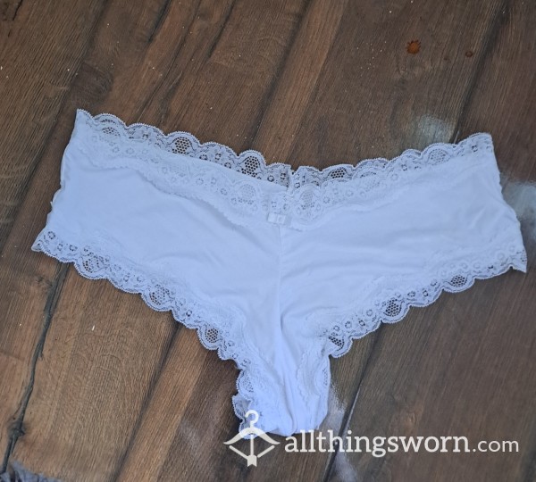 White Silky & Lace French Knickers