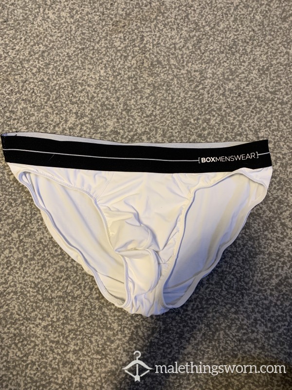 White Size XL Lycra Briefs