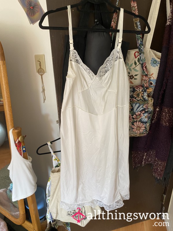 White Slip Dress