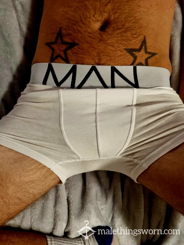 White Small Boxer Trunks