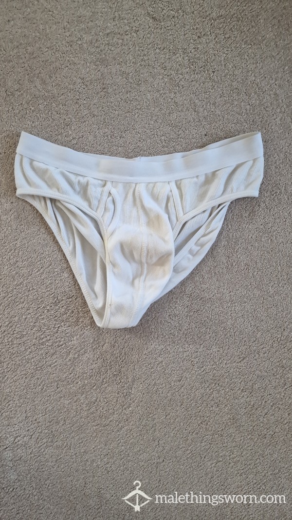 White Smelly Briefs - Custom Ordered