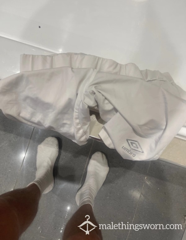 White Smelly Compression Shorts