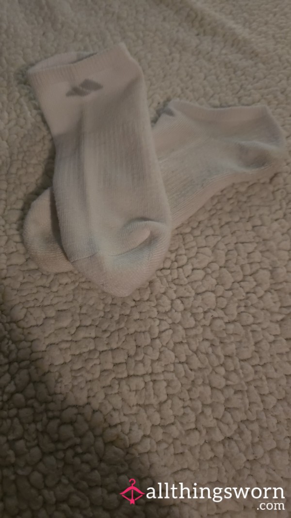 White Soft Ankle Socks