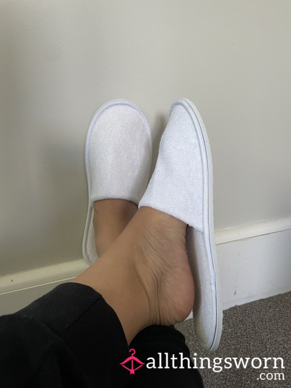 White Spa Slippers