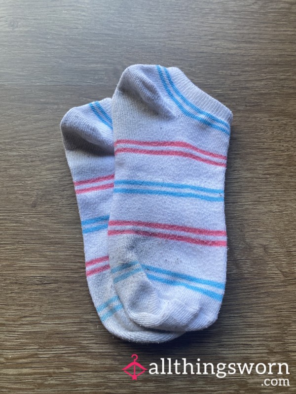 White Striped Socks