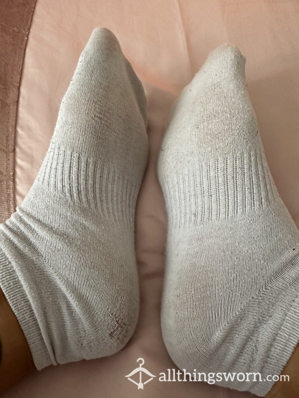 White Sweaty Gym Socks