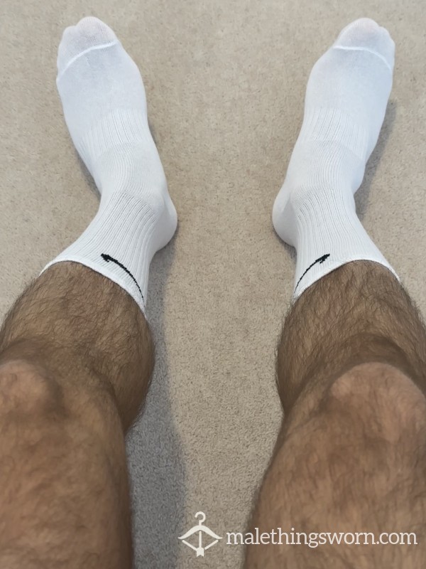 White Sweaty Gym Socks