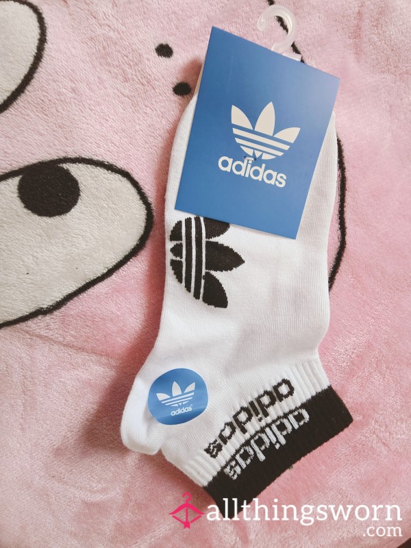 White Teen Socks   Adidas