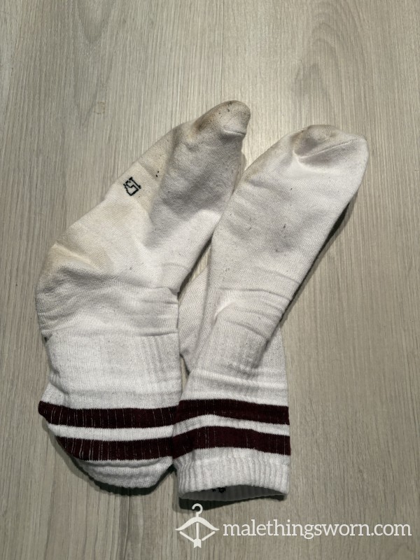 White Tennis Socks Worn For As Long U Want