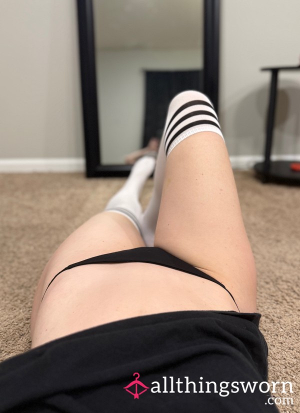 White Thigh High Socks