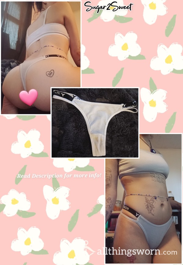 **SOLD**✨️White Thong Style Panties✨️ Free U.S. Shipping