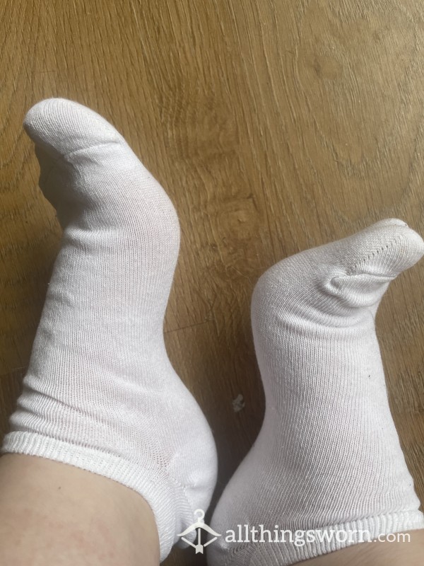 White Trainer Socks