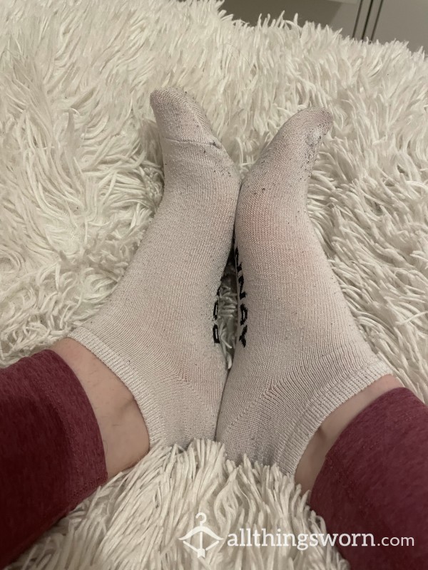 White Trainer Socks