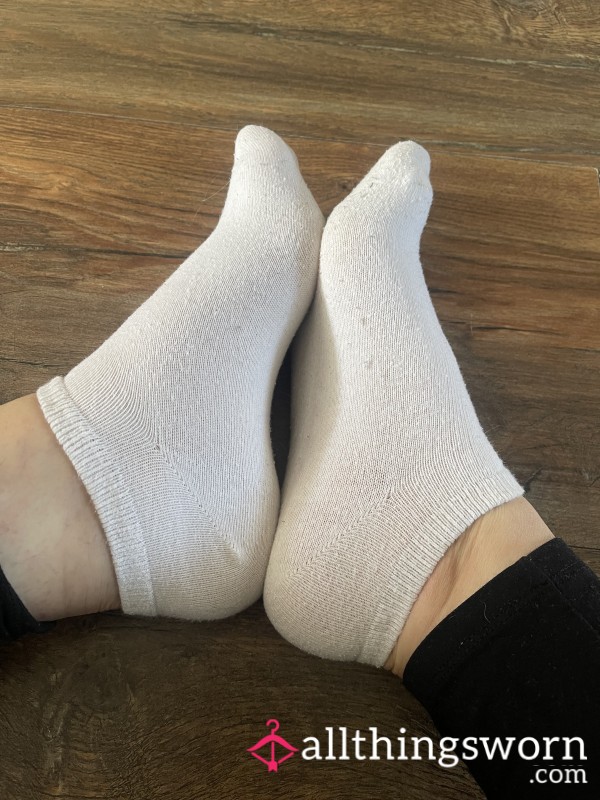 White Trainer Socks