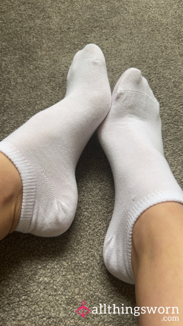 White Trainer Socks