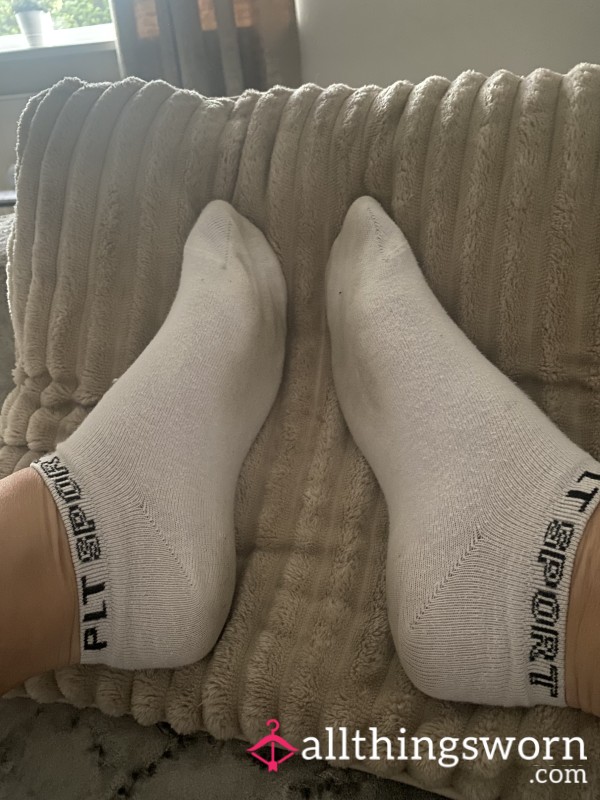 White Trainer Socks