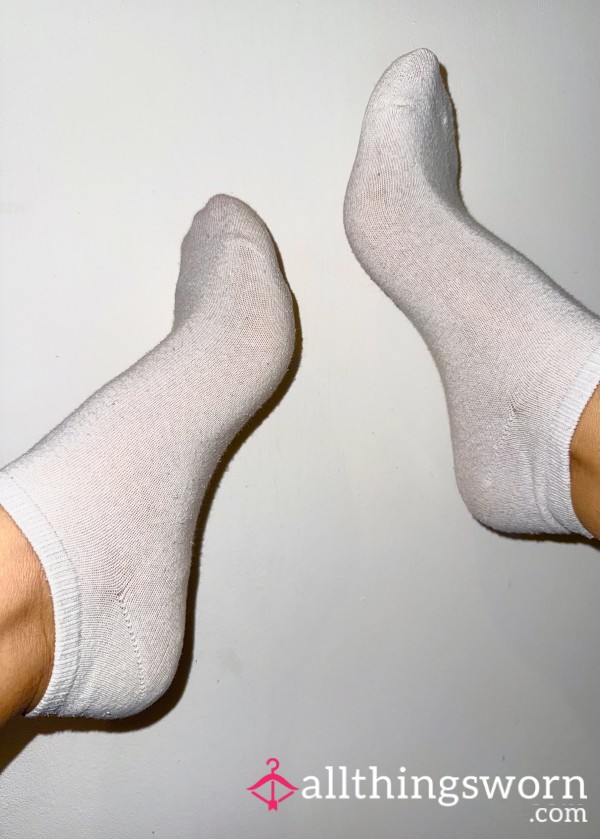 White Trainer Socks