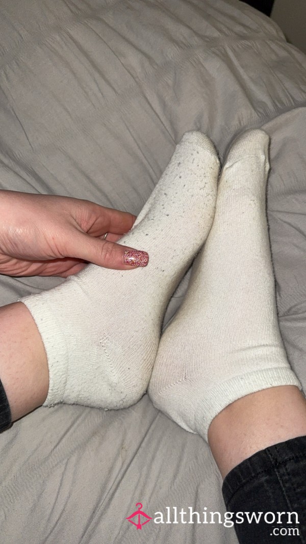 White Trainer Socks