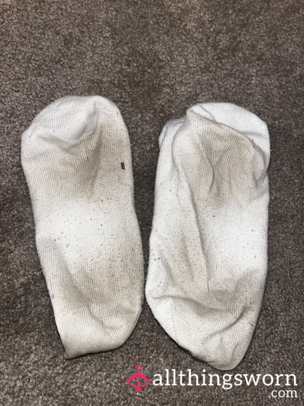 White Trainer Socks