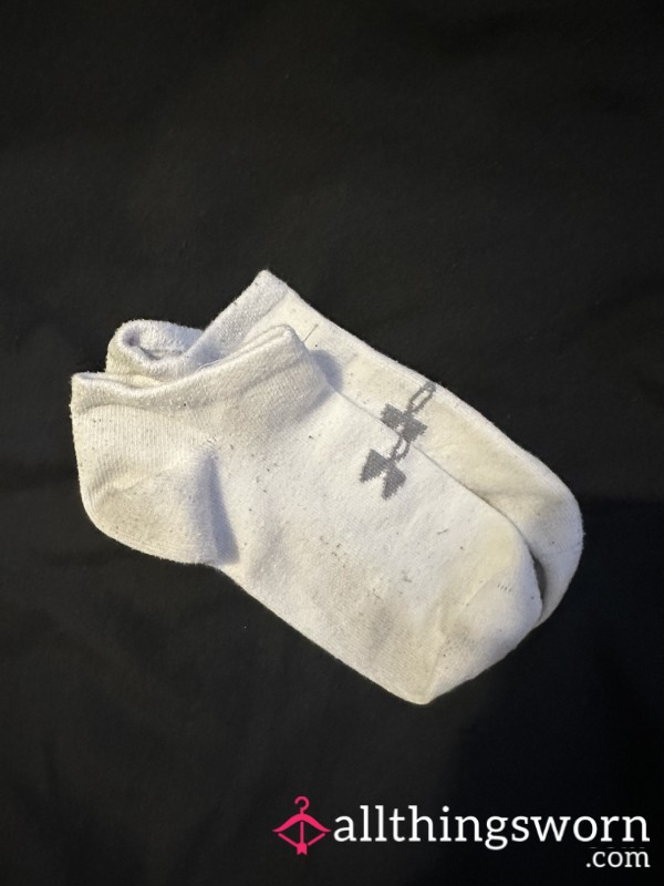 White Under Armour Ankle Socks