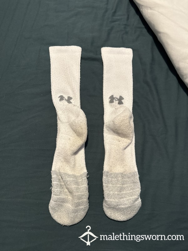 White Under Armour Socks Size 11