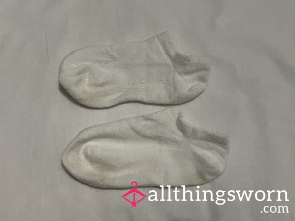 White Well Worn Socks