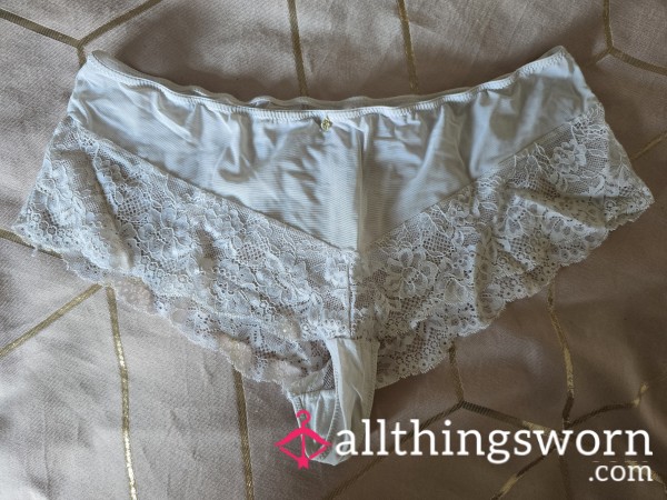 White Work Panties