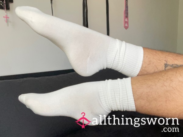 White Workout Socks