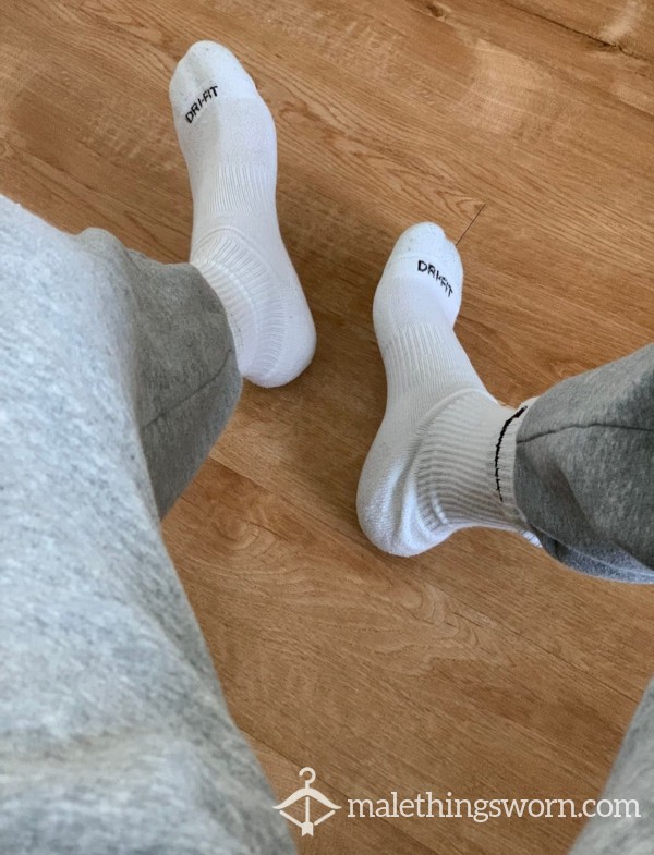 White Workout Socks