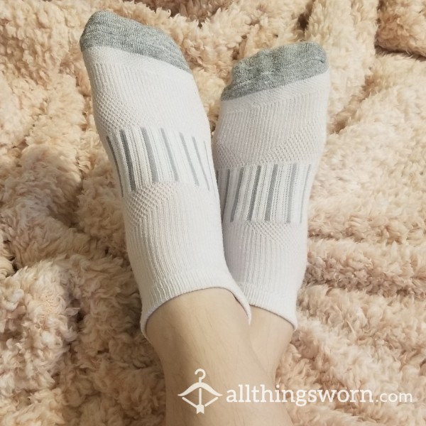 White Workout Socks