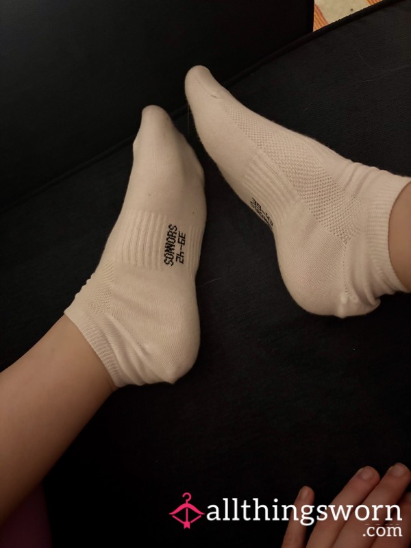 White Workout Trainer Socks 🦶🏻 (up To 5 Days Wear)