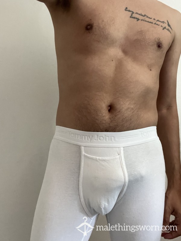 White Worn Briefs Tommy John