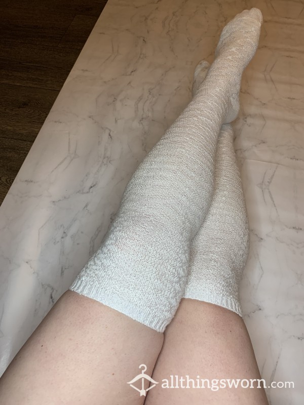 White Yummy Thigh-highs