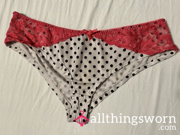 White/Black Polka Dot Panties