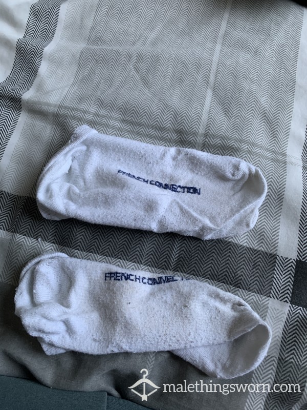 White/blue FC Trainers Socks